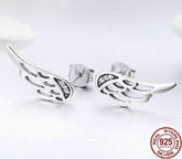 Engelsflügel Damen Ohrstecker 925 Sterling Silber
