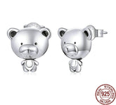 Mädchen Ohrstecker Bär aus 925 Sterling Silber