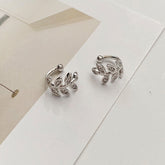 Damen Clip Ohrring / Ohrklemme aus 925 Sterling Silber, 1 Paar