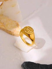 Engel Ring vergoldet