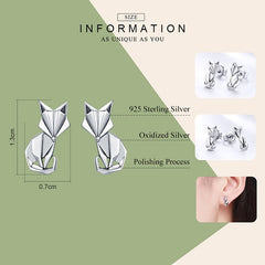 Mädchen Fuchsstecker aus 925 Sterling Silber