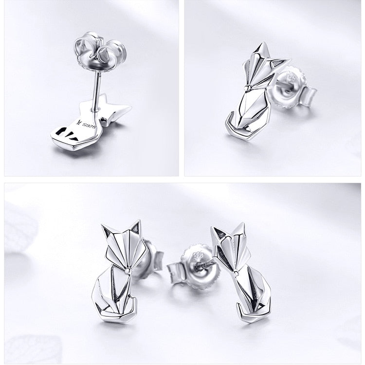 Mädchen Fuchsstecker aus 925 Sterling Silber
