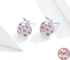 Mädchen Käfer Ohrstecker 925 Sterling Silber