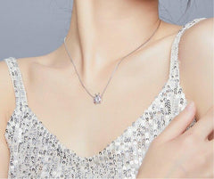 Mädchen Halskette mit Käfer Anhänger 925 Sterling Silber
