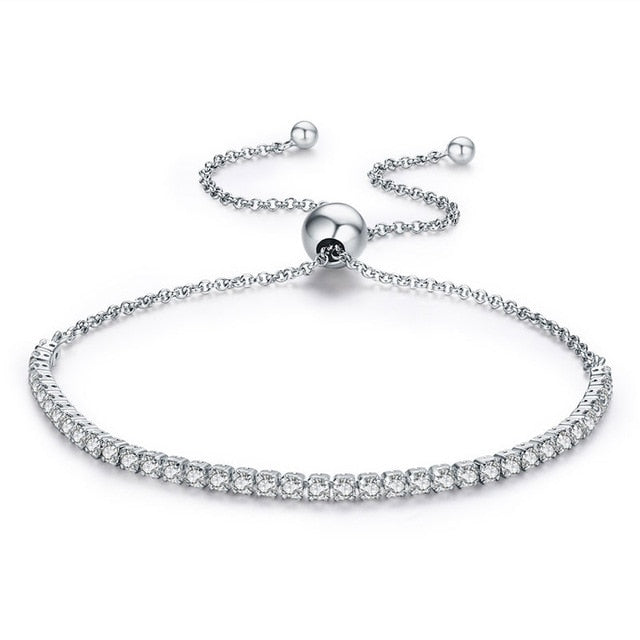 Damen Armband 27cm mit Zirkonia Stein aus 925 Sterling Silber