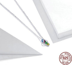 Damen Halskette mit Beach Flip Flop Anhänger aus 925 Sterling Silber
