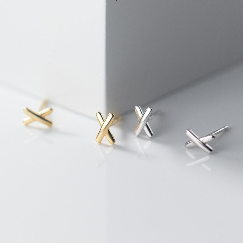 Damen Ohrstecker X 925 Sterling Silber in zwei Varianten
